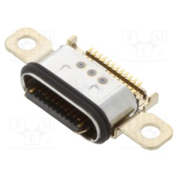 1 pcs x JST - UBC-RW10B11-504-7B-TB (HF) - Socket, USB C, on PCBs, SMT, PIN: 12, angled 90°, USB 2.0