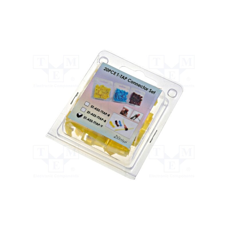1 set x NINIGI - ST-ASS-TTAP-Y - Connectors, Variant: insulated, 20pcs.