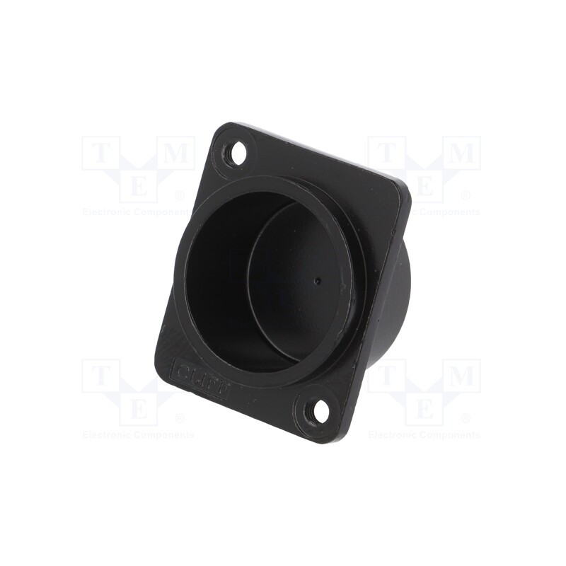 1 pcs x CLIFF - CP30400MB3 - Protection cap, black, metal, XLR standard, Holes pitch: 19x24mm
