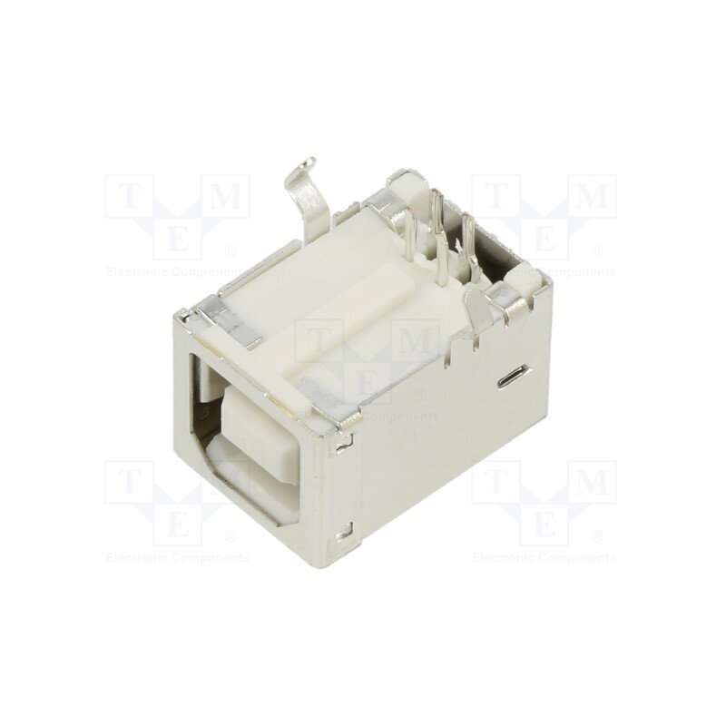 1 pcs x MOLEX - 670689001 - Socket, USB B, on PCBs, THT, PIN: 4, angled 90°, shielded, USB 2.0