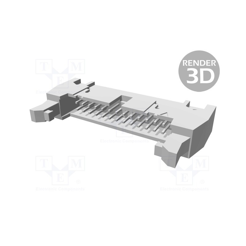 1 pcs x HARTING - 9185266904 - Socket, IDC, male, PIN: 26, straight, with long latch, THT, 2.54mm