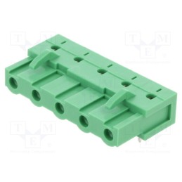 1 pcs x AMPHENOL ANYTEK - V70501510000G - Pluggable terminal block, 7.62mm, ways: 5, angled 90°, socket