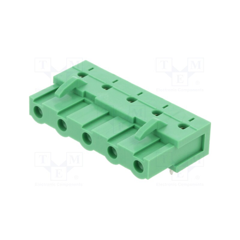 1 pcs x AMPHENOL ANYTEK - V70501510000G - Pluggable terminal block, 7.62mm, ways: 5, angled 90°, socket