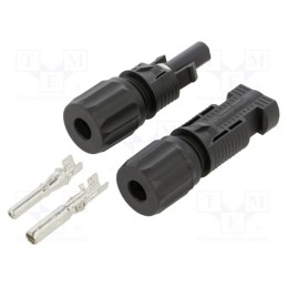 1 set x CONNFLY - DS1162-01-AC6B11 - Connector: solar, male + female, 2.5÷6mm2, plug, for cable, 1.5kV