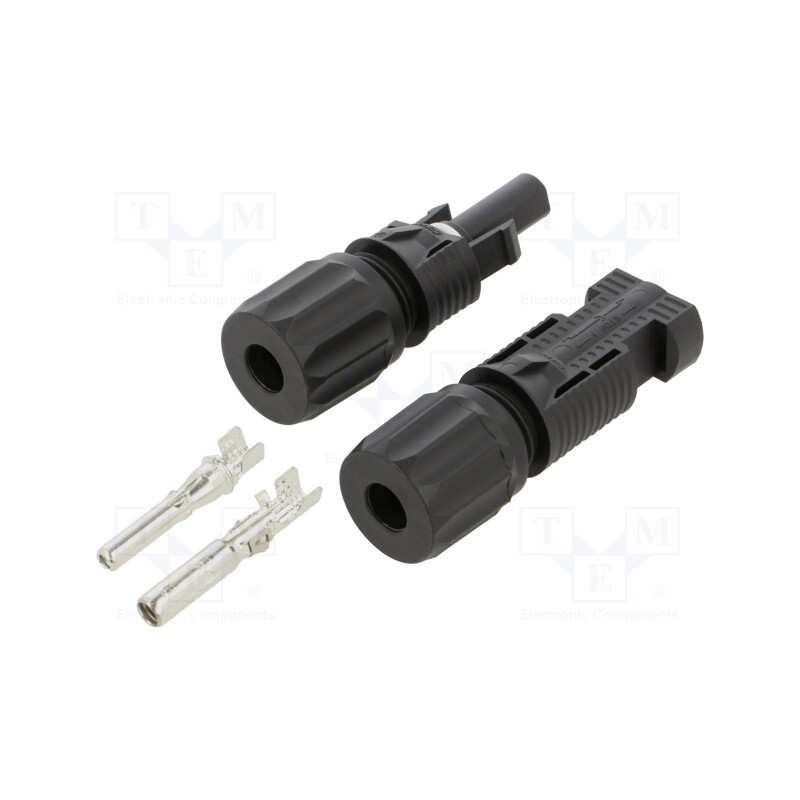 1 set x CONNFLY - DS1162-01-AC6B11 - Connector: solar, male + female, 2.5÷6mm2, plug, for cable, 1.5kV