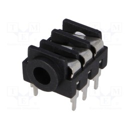 1 pcs x CLIFF - FCR1295 - Socket, Jack 3,5mm, female, stereo, ways: 3, THT, Des: on/off switch
