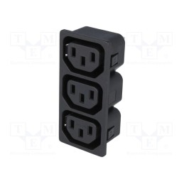 1 pcs x ADAM TECH - IEC-D-S3-150 - Connector: AC supply, socket, female, 10A, 250VAC, IEC 60320