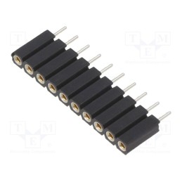 1 pcs x FISCHER ELEKTRONIK - BL5.10Z - Socket, pin strips, female, PIN: 10, straight, 2.54mm, THT, 1x10