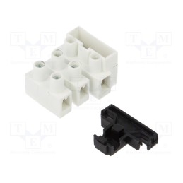 1 pcs x BM GROUP - BM973 - Terminal block, screw terminal, 2.5mm2, 450V, ways: 3, terminals: 6
