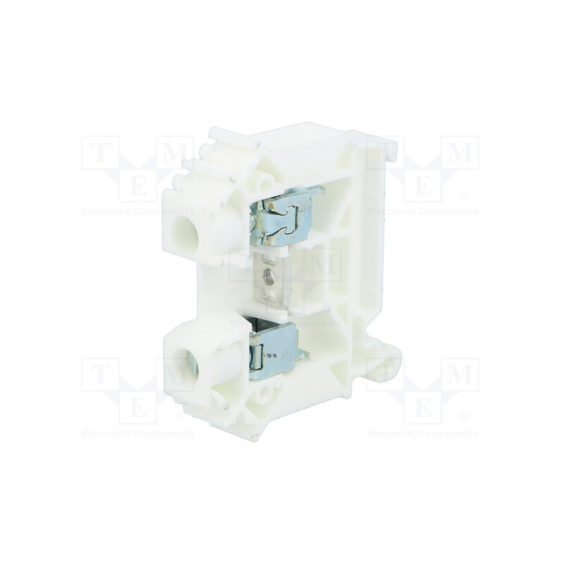 1 pcs x POKu00d3J - A11-A432 - Splice terminal: rail, 0.5÷16mm2, ways: 1, terminals: 2, white, TS35