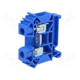 1 pcs x POKu00d3J - A11-A436 - Splice terminal: rail, 0.5÷16mm2, ways: 1, terminals: 2, blue, TS35