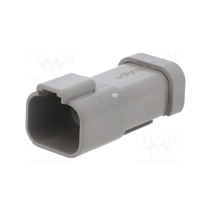 1 pcs x BULGIN - PX0106P04GY - Connector: wire-wire, PX0, male, plug, for cable, PIN: 4, grey, IP68