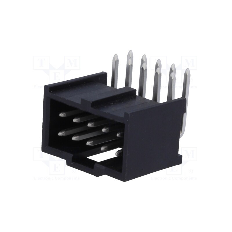 1 pcs x MOLEX - 901303110 - Socket, rectangular, male, PIN: 10, angled 90°, THT, tinned, 2.54mm