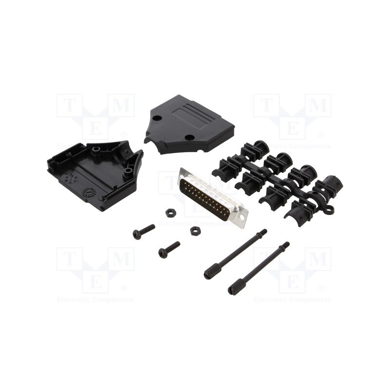 1 pcs x MH CONNECTORS - MHDTPPK25-DB25PK - D-Sub, PIN: 25, plug, male, straight, soldering, for cable