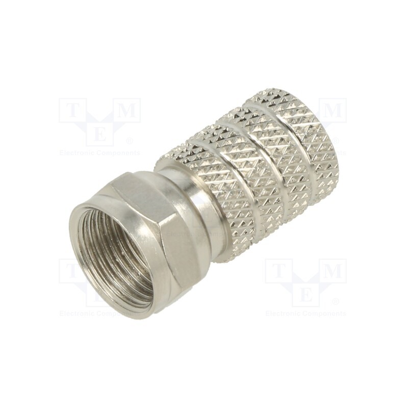 1 pcs x TE Connectivity - 5-1814822-3 - F Type Str Plg T/O 75 Ohm RG6/