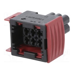 1 pcs x TE Connectivity - 1-967241-1 - Connector: automotive, JPT, female, plug, for cable, PIN: 6, black
