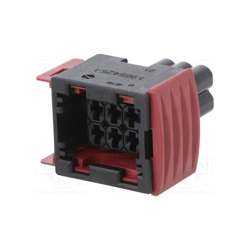 1 pcs x TE Connectivity - 1-967241-1 - Connector: automotive, JPT, female, plug, for cable, PIN: 6, black