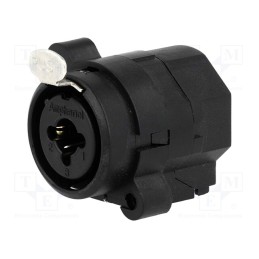 1 pcs x AMPHENOL - ACJC6VBULK - Socket, Jack 6,3mm + XLR, female, straight, with push button