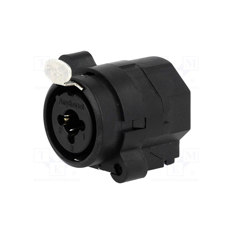 1 pcs x AMPHENOL - ACJC6VBULK - Socket, Jack 6,3mm + XLR, female, straight, with push button