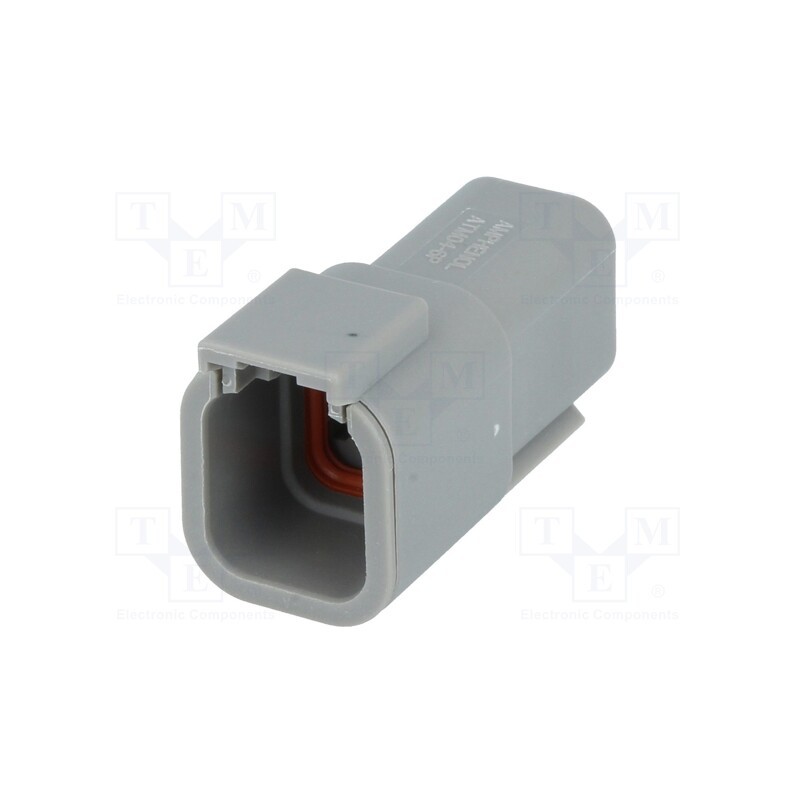 1 pcs x AMPHENOL - ATM04-6P - Connector: wire-wire, ATM, male, plug, for cable, PIN: 6, grey, IP67