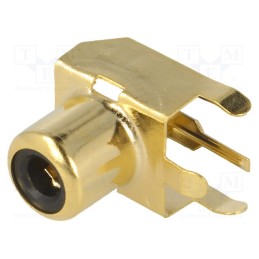 1 pcs x KEYSTONE - 900 - Socket, RCA, female, angled 90°, THT, brass, gold-plated, on PCBs