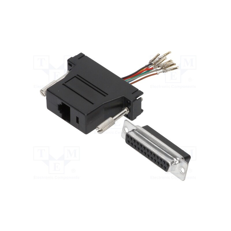 1 pcs x MH CONNECTORS - MHDA25-SMJ8-K-RC - Transition: adapter, D-Sub 25pin female,RJ45 socket