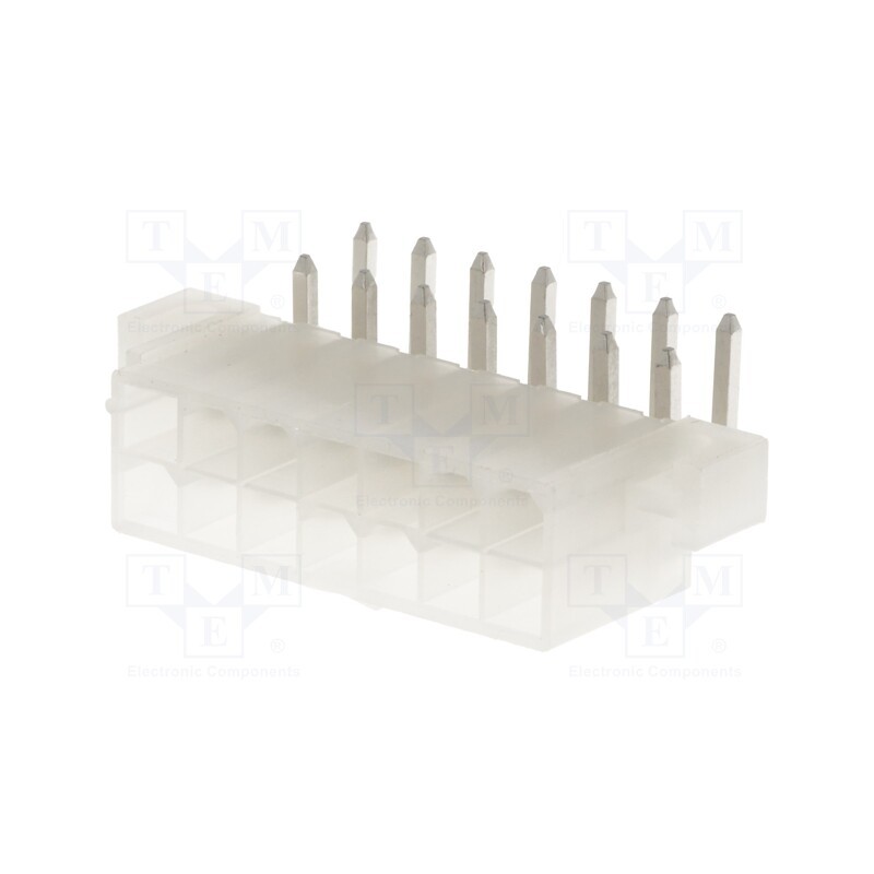 1 pcs x MOLEX - 39291148 - Socket, wire-board, male, Mini-Fit Jr, 4.2mm, PIN: 14, THT, holders