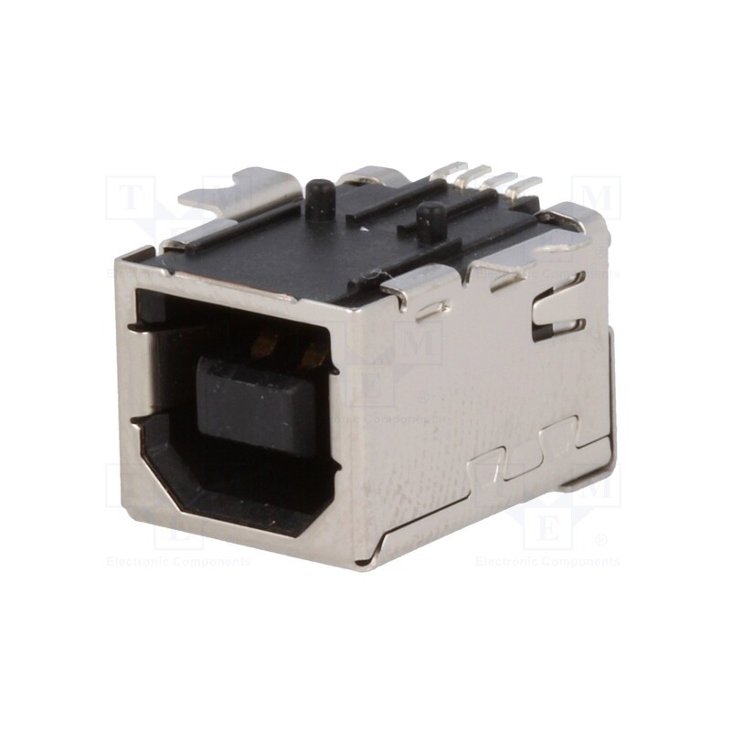 1 pcs x TE Connectivity - 1734346-1 - Socket, USB B, on PCBs, SMT, PIN: 4, horizontal