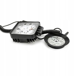 Square LED work lamp with a magnet