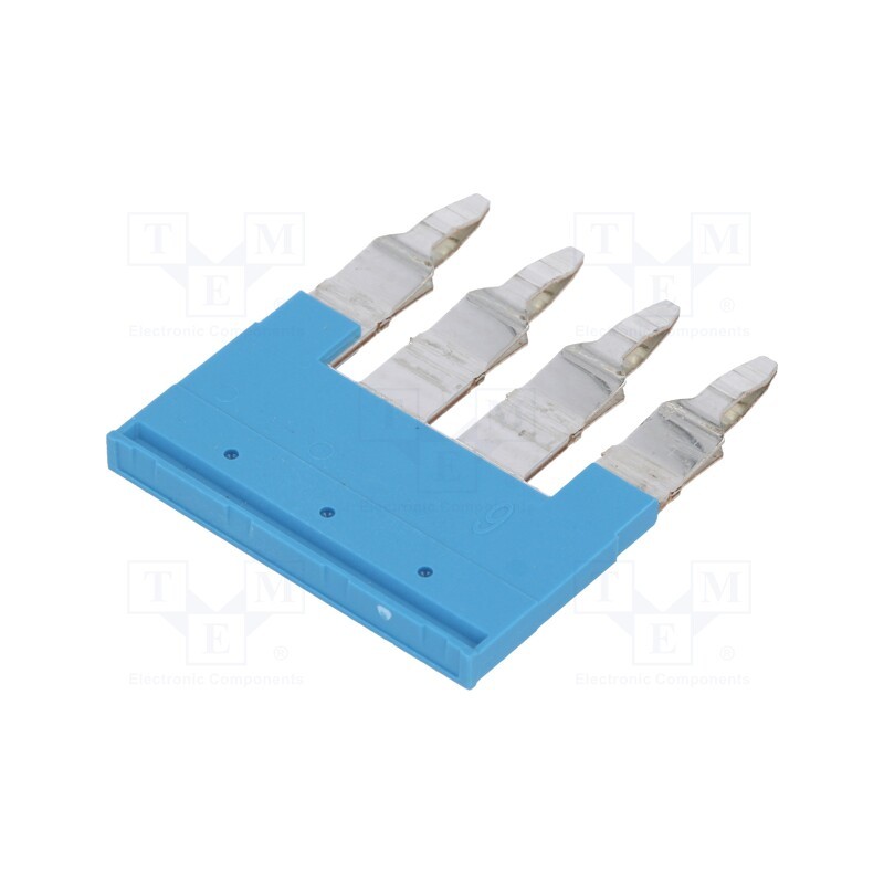 1 pcs x WEIDMu00dcLLER - 1985850000 ZQV 6N/4 BL - Comb bridge, ways: 4, blue, A series