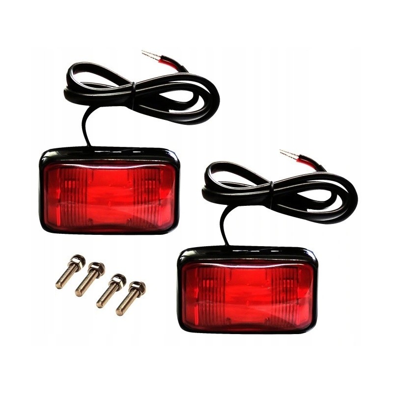 LED red outline marker light set