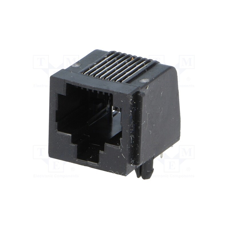 1 pcs x TE Connectivity - 5520251-4 - Socket, RJ45, PIN: 8, with panel stop blockade, Layout: 8p8c, THT