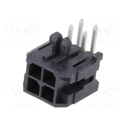 1 pcs x MOLEX - 430450402 - Socket, wire-board, male, Micro-Fit 3.0, 3mm, PIN: 4, Layout: 2x2