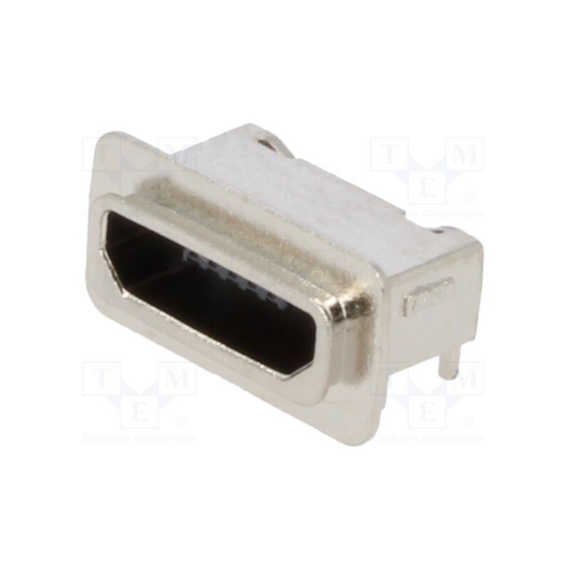 1 pcs x Global Connector Technology (GCT) - USB3505-30-A-KIT - Socket, USB B micro, SMT, PIN: 5, horizontal, sealed, USB 2.0, IP