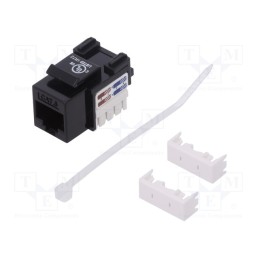 1 pcs x LOGILINK - KJ08C6U - Socket, RJ45, PIN: 8, Cat: 6, Keystone,unshielded, Layout: 8p8c
