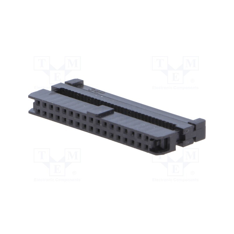 1 pcs x Amphenol Communications Solutions - T826134A201CEU - Plug, IDC, female, PIN: 34, with cable clamp, IDC, for ribbon cable