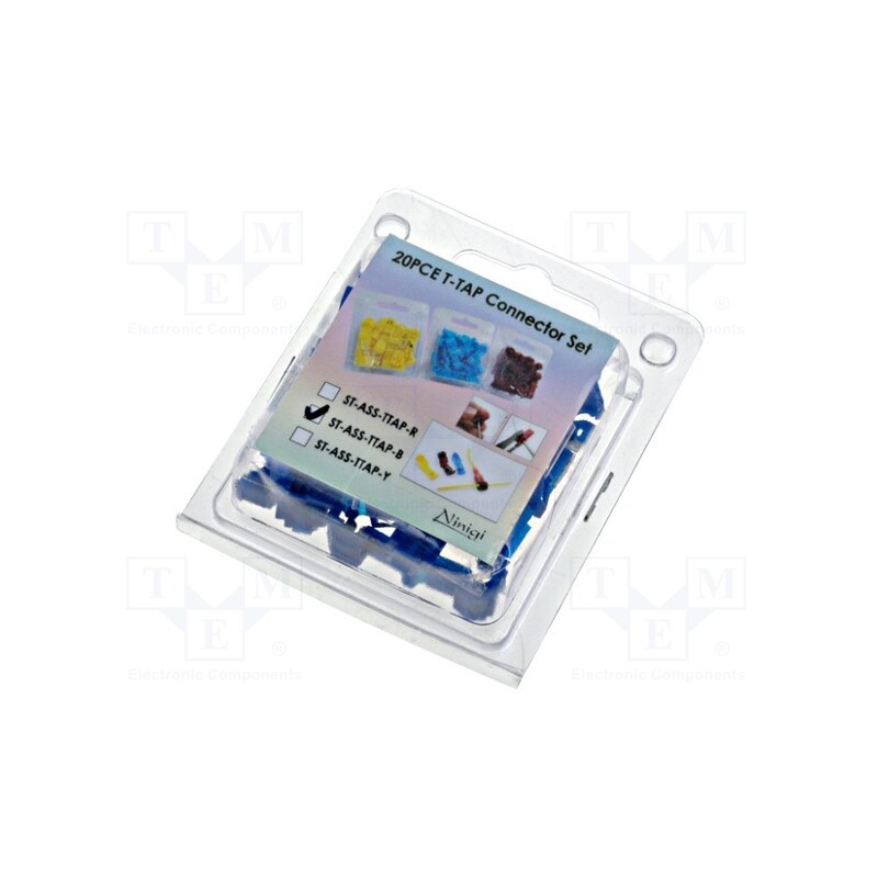 1 set x NINIGI - ST-ASS-TTAP-B - Connectors, Variant: insulated, 20pcs.