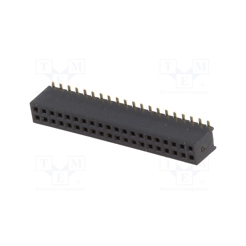 1 pcs x CONNFLY - DS1065-05-2*20S8BSXB - Socket, pin strips, female, PIN: 40, straight, 1.27mm, SMT, 2x20