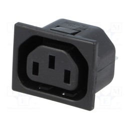 1 pcs x BULGIN - PX0695/20/63 - Connector: AC supply, socket, female, 10A, 250VAC, C13 (F), max.2mm