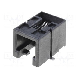 1 pcs x MOLEX - 855025005 - Socket, RJ9, PIN: 4, Cat: 3, low profile, gold-plated, Layout: 4p4c