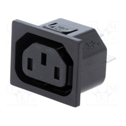 1 pcs x SCHURTER - 4724 - Connector: AC supply, socket, female, 10A, 250VAC, IEC 60320