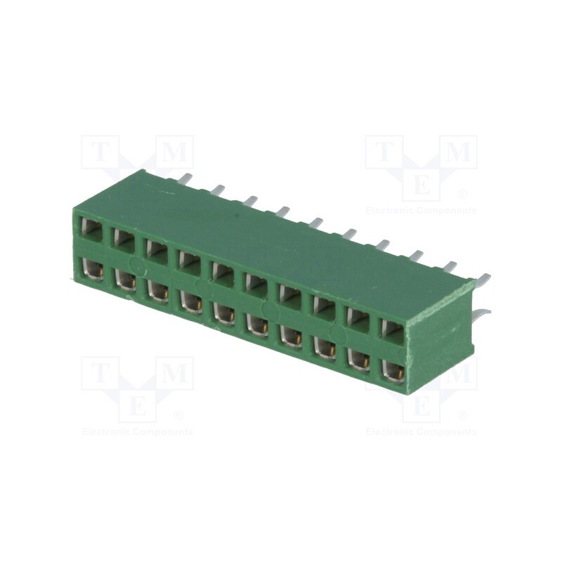 1 pcs x TE Connectivity - 1-215307-0 - Socket, pin strips, HV-100, female, PIN: 20, straight, 2.54mm, THT
