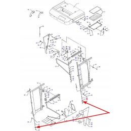 D45039100 cab frame mounting clamp