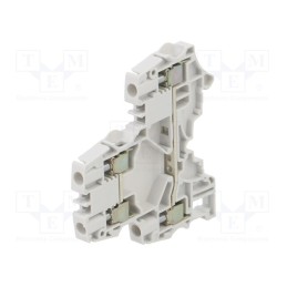 1 pcs x TE Connectivity - 1SNK506210R0000 (ZS6-D2) - Splice terminal: rail, 0.2÷6mm2, ways: 2, terminals: 4, grey, SNK