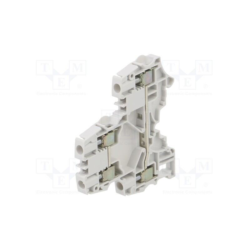 1 pcs x TE Connectivity - 1SNK506210R0000 (ZS6-D2) - Splice terminal: rail, 0.2÷6mm2, ways: 2, terminals: 4, grey, SNK
