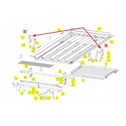 100043906 sieve rocker mounting clamp