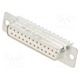 1 pcs x Amphenol Communications Solutions - DB25S364TLF - D-Sub, PIN: 25, socket, male, for panel mounting, straight, 5A