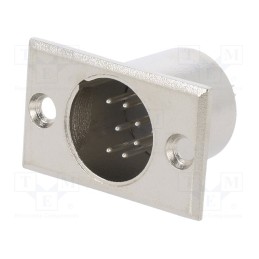 1 pcs x CLIFF - FC6185 - Socket, XLR, male, PIN: 7, for panel mounting,screw, soldering