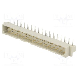 1 pcs x PANCON - 100-932-033 - Socket, DIN 41612, type C, male, PIN: 32, THT, angled 90°, 3A, HI-CON