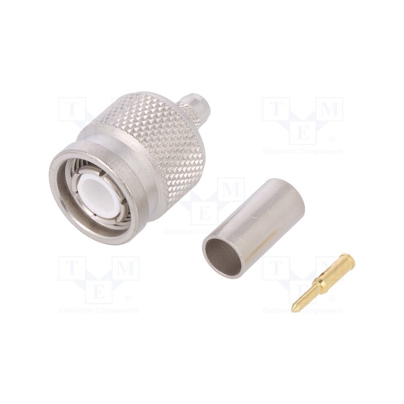 1 pcs x TELEGu00c4RTNER - J01010L2255 - Plug, TNC, male, straight, 50Ω, crimped, for cable, polyetylene